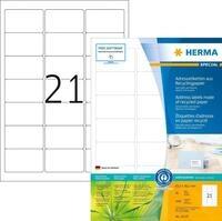 HERMA 10727 Druckeretikett Wei&szlig; Selbstklebendes Druckeretikett (10727)