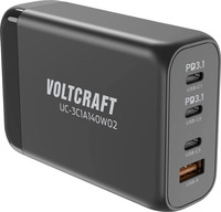 Voltcraft UC-3C1A140W02 AC/DC Tisch- und Steckernetzteil Steckdose Innenbereich USB-A