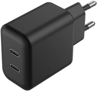 ACV Netz-Ladeger&auml;t 100V-240V 2x USB Type C 3000mA schwarz (797386)