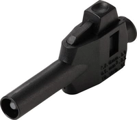 Voltcraft MP-4 Laborstecker mit Klemmanschluss Stecker gerade Stift-O Schwarz...