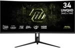 MSI MAG 342CQRFDE E20 34 UWQHD Gaming Monitor gebogen 3440x1440 200 Hz VA-Panel