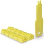LINDY - LAN-Portblockierung mit Schl&uuml;ssel - Gelb (47900)