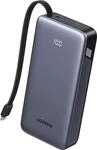 UGREEN PB536 20.000mAh 45W Powerbank 1x USB-A 1x USB-C 1x integrierters USB-C Kabel