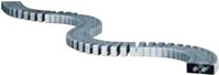 Bachmann KABELSCHLANGE FLEX II - Flexible Kabelleitung - 1 m - Silber