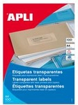 agipa Wetterfeste Etiketten, 48,5 x 25,4 mm, transparent f&uuml;r Laserdrucker und