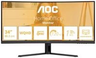 AOC Basic-line CU34B3E - B3 Series - LED-Monitor - gebogen - 86.36 cm (34) - 3440 x