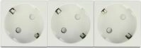 Delock - Easy 45 - Steckdose - 2P+E - Typ F - mit Verschluss - 3 Steckdosen -...