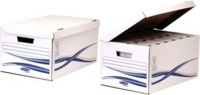 Fellowes BANKERS BOX Basic Archiv-Klappdeckelbox Maxi, blau aus 100% recyceltem
