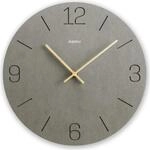 Hama Wanduhr Kreta, Quarzuhr, analog, MDF, eingravierte Ziffern, &Oslash; 30 cm, Grau