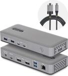 STARTECH.COM USB-C Dockingstation Dual 4K 60Hz DisplayPort MST Dock 100W Power