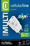 CellularLine ACHUSBC2GANSL30WW, Cellularline USB-C Duo GaN Reiselader 30W - White
