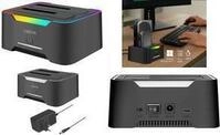 LogiLink Quickport QP0036 HDD Dockingstation USB 3.2 2-Bay f&uuml;r 2,5/3,5 SATA HDD/SSD