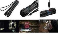 ANSMANN Akku LED-Taschenlampe Survival TS3000RF, schwarz Outdoor-Taschenlampe,