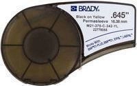 Brady, M21-375-C-342-YL, Schrumpfschlauch, Schwarz auf Gelb, 16,383mm x 2,13m, f&uuml;r
