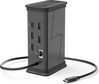 Hama USB-C-Hub Connect2Office Black, 9 Ports, 2x HDMI, USB-A, USB-C, LAN (00200150)