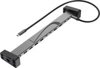 Hama USB-C-Docking-Station Connect2Office Work, Silikon-Standf&uuml;&szlig;e, 12 Ports
