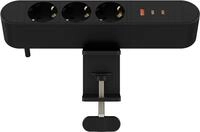 MicroConnect Multi Desktop Power Socket 3 Ways Schuko 1 x USB-A 2 -...