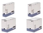 Fellowes BANKERS BOX SYSTEM Archiv-Schachtel, blau (B)100mm aus 100% recyceltem