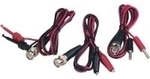 Voltcraft BNC-Messleitungs-Set [ BNC-Stecker - Abgreifklemmen] 0.8 m Schwarz, Rot