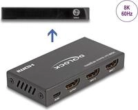 DeLOCK 18607 - HDMI - Metall - Schwarz - 144 Hz - 48 Gbit/s - 1200 MHz (18607)