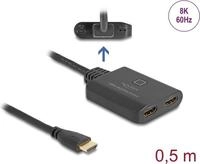 DeLOCK 18645 - HDMI - Kunststoff - Schwarz - 144 Hz - 48 Gbit/s - 1200 MHz (18645)