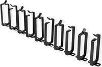 Roline - Kabelf&uuml;hrungshalterung - 44 x 100 mm, 10 St&uuml;ck - Jet Black, RAL 9005 -