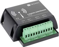H-Tronic 3-Kanal-Funkempf&auml;nger HT3E 1618255 Funkfrequenz 868,35 MHz Reichweite max.