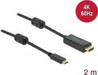 DeLOCK - Video- / Audiokabel - HDMI / USB - USB-C (M) bis HDMI (M) - 2,0m - Schwarz -