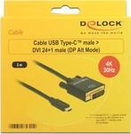 DeLOCK - Externer Videoadapter - Parade PS171 - USB-C - DVI - Schwarz -...