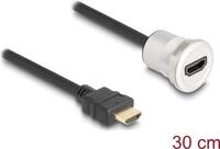 Delock - HDMI-Verl&auml;ngerungskabel - HDMI m&auml;nnlich zu HDMI weiblich Paneel montierbar