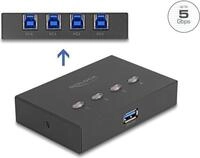 Delock USB 5 Gbps Switch f&uuml;r 4 PC an 1 Ger&auml;t (11509)