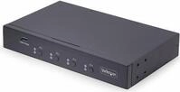 StarTech.com 4-Port KM Switch with Mouse Roaming, USB Switch for Keyboard/Mouse,