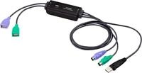 ATEN USB zu PS-/2-Konverter - 0,8 m - USB - PS/2 - USB - PS/2 - Schwarz - PS/2...
