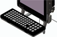 Zebra Tastaturhalterung Tastaturhalterung, inkl.: kippbare Arme, Schrauben,...