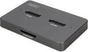 DIGITUS Docking USB-C->NVMe SSD SATA SSD SD (DA-71546-1)