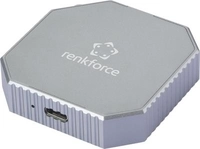 Renkforce RF-M2E-200 M.2-Festplatten-Geh&auml;use USB-C M.2 SATA PCIe NVMe NVMe M