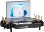 Ergonomischer Monitorst&auml;nder mit Schublade 3-fach h&ouml;henverstellbarer...