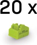 LINDY - LAN-Portblocker - gr&uuml;n (Packung mit 20) (47895)