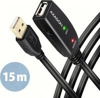 AXAGON ADR-215 aktives USB 2.0 Verl&auml;ngerungskabel, USB-A Stecker/Buchse - 15m