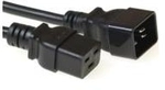 MicroConnect - Stromkabel - IEC 60320 C19 zu IEC 60320 C20 - 16 A - 50cm - Schwarz