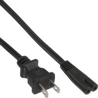 InLine 65er Bulk-Pack Netzkabel Netzstecker USA auf Euro 8 C7 Stecker 1 - Kabel...