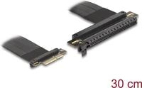 Delock Riser Karte PCI Express 3.0 x4 Stecker zu x16 Slot mit Kabel 30 cm...