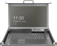 DIGITUS Modulare HD LCD KVM Konsole mit 17 TFT, 8-Port HDMI KVM Anschluss,...