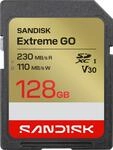 SanDisk Extreme GO SDXC 128 GB Speicherkarte UHS-I 230 MB/s Lesen V30 4K UHD