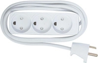 Microconnect GRU033WDK Verl&auml;ngerungskabel 3 m 3 AC-Ausg&auml;nge Indoor Wei&szlig;