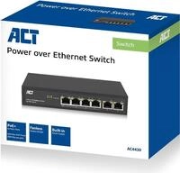 ACT AC4430 Netzwerk-Switch Managed Fast Ethernet (10/100) Schwarz Power over...