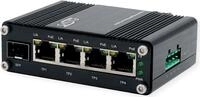 EXSYS GmbH Mini 5-Port Ethernet PoE+ Switch - 4*10/100/1000Tx + 1*100/1000Fx SFP