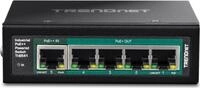 TRENDnet TI-B541 - Switch - industriell, mit PoE Pass-Through - 1 x 10/100/1000
