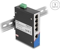 Delock 80162 - Industrie Switch RJ45 f&uuml;r Hutschiene - Switch - 1 Gbps (80162)