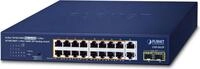 PLANET GSD-2022P - Switch - unmanaged - 16 x 10/100/1000 (PoE+) + 2 x...